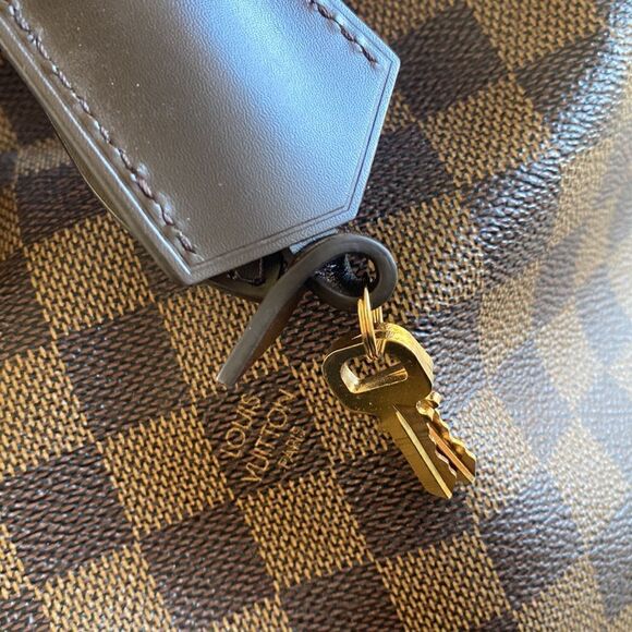 LOUIS VUITTON Authenticated Damier Ebene Verona MM Bag - Picture 8 of 16